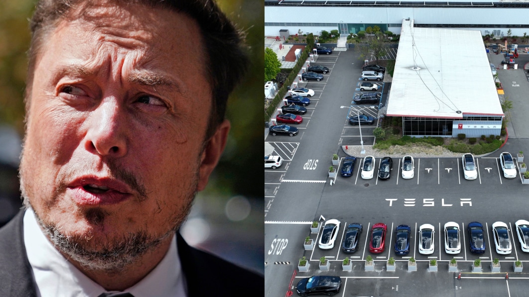 Some Tesla factory workers learned they were laid off when security ...
