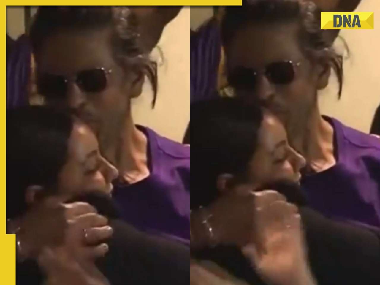 Shah Rukh Khan hugs, kisses Gauri Khan after KKR beats SRH in IPL final